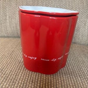 Robert Rothschild Farm Red Ceramic Holiday Dip Chiller Set